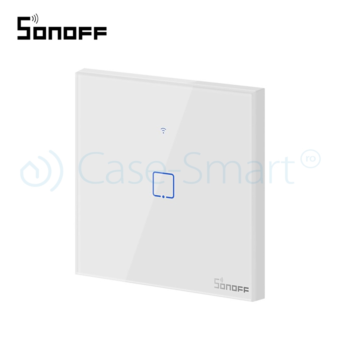 Intrerupator simplu cu touch Sonoff T1EU1C, Wi-Fi + RF, Control de pe telefonul mobil