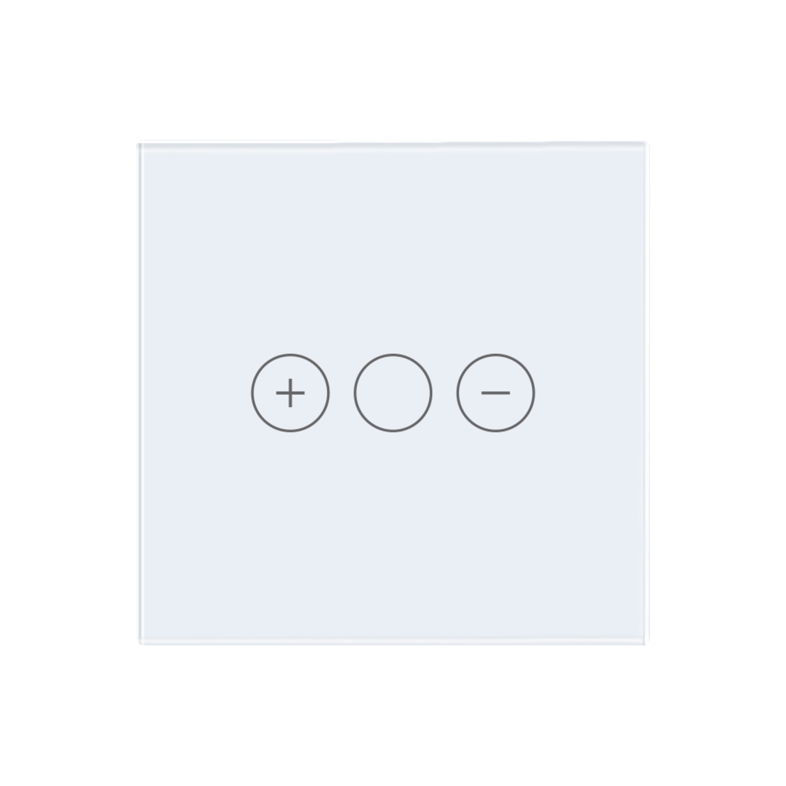 Panou Intrerupator Variator cu Touch Din Sticla LUXION, alb