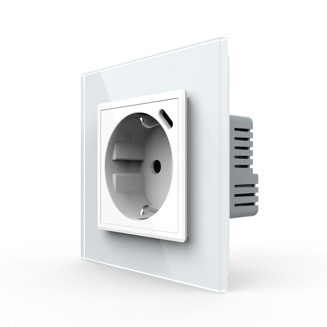 Priza Schuko + USB-C LIVOLO, Standard German - Serie Noua, alb