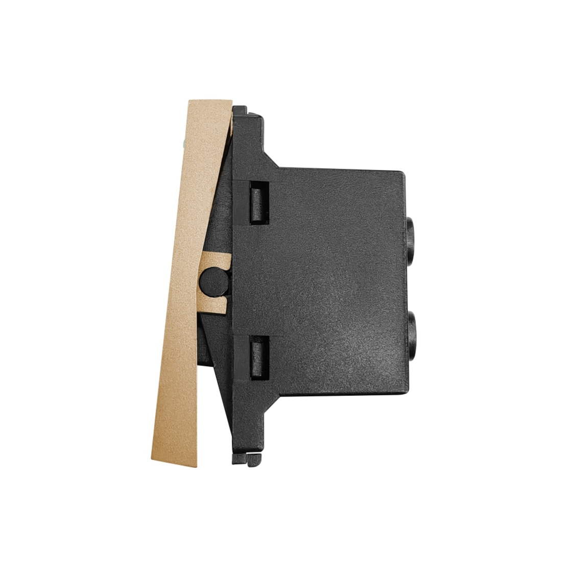 Modul Intrerupator Simplu Cap Scara Mecanic 1M LUXION, auriu