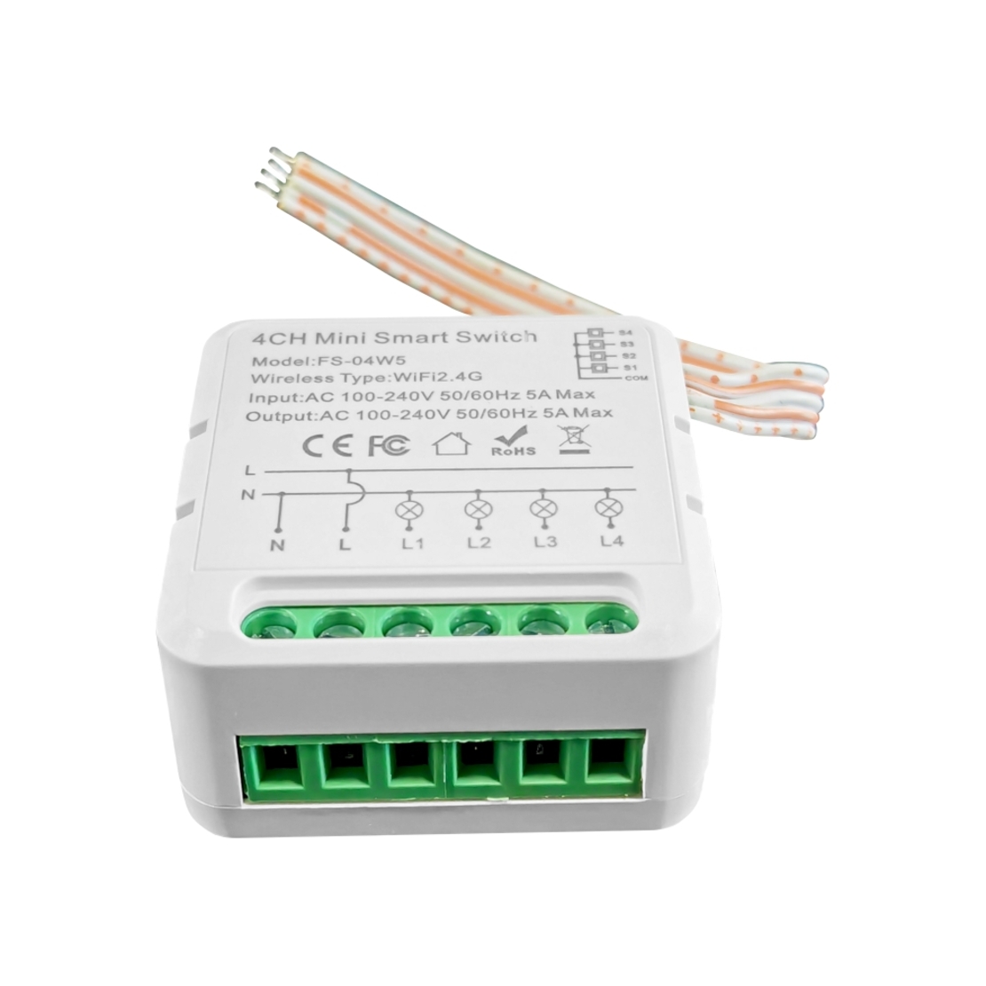 Releu LUXION 4 Canale cu Timer, Wi-Fi, Control Aplicatie