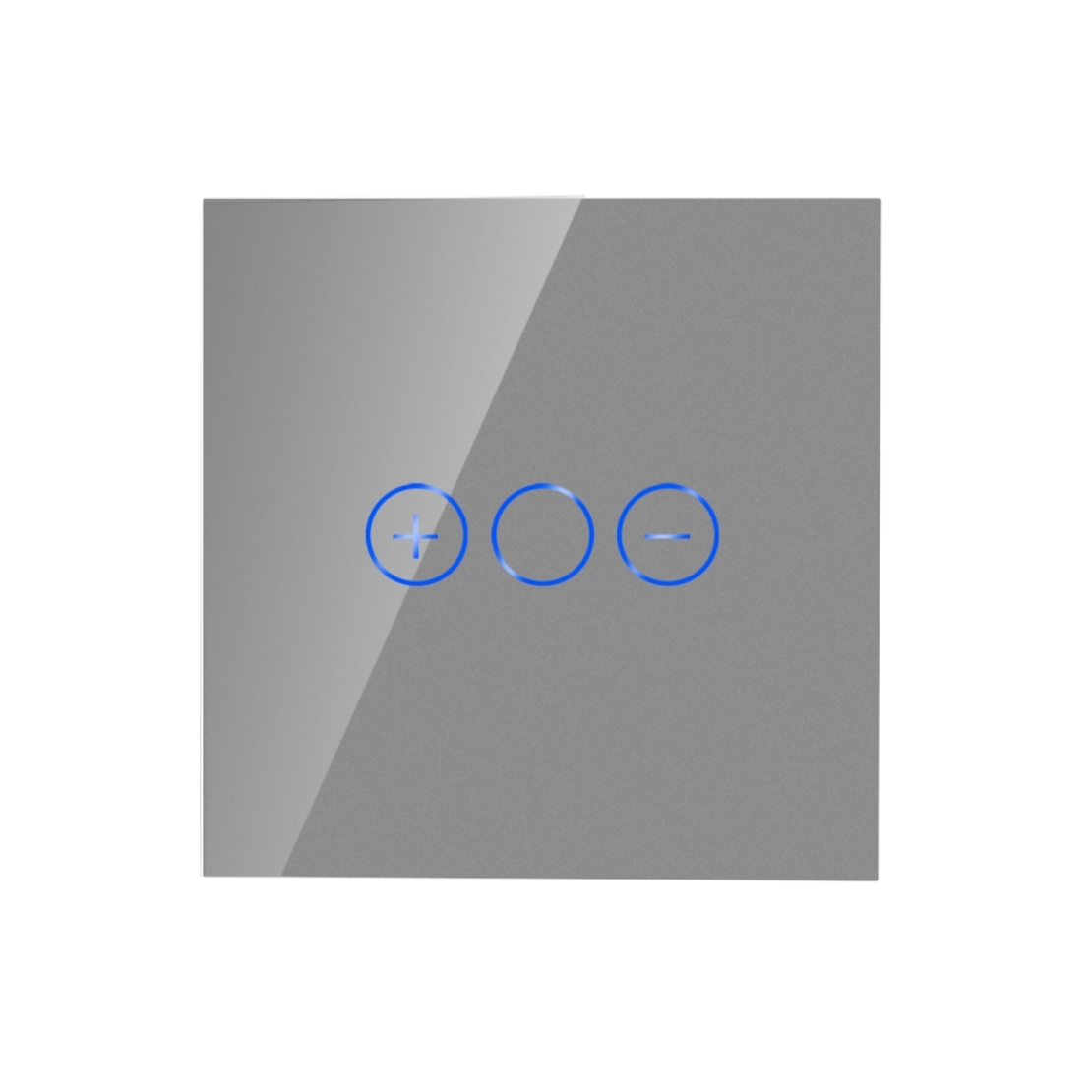 Intrerupator Simplu cu Variator cu Touch din Sticla  LUXION, gri