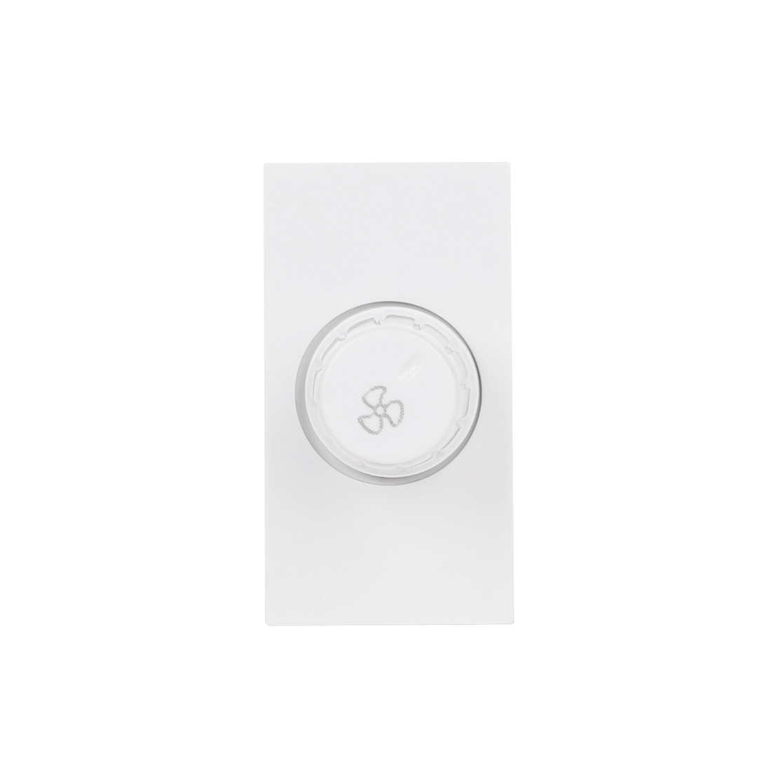 Modul Comutator Pentru Ventilator 1M LUXION, Standard Italian, alb