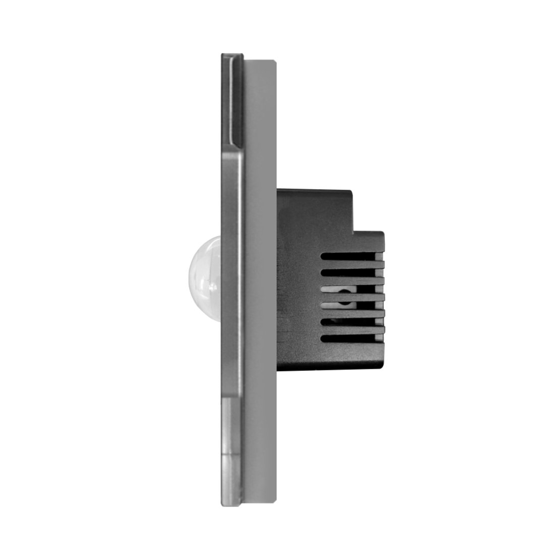 Senzor de Miscare PIR LUXION cu Rama din Sticla, gri