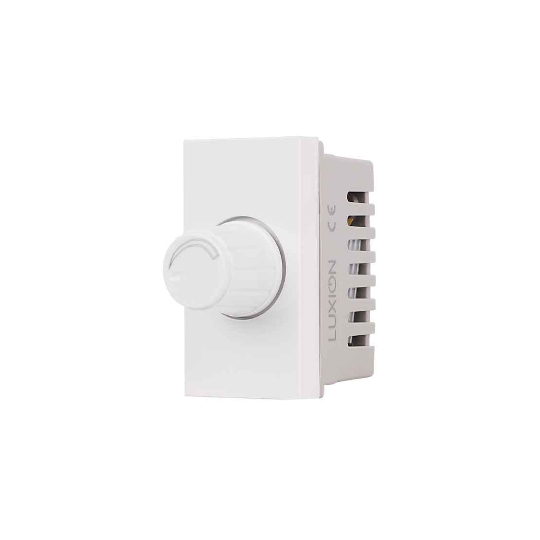 Modul Intrerupator Mecanic cu Variator 1M LUXION, Standard Italian, alb