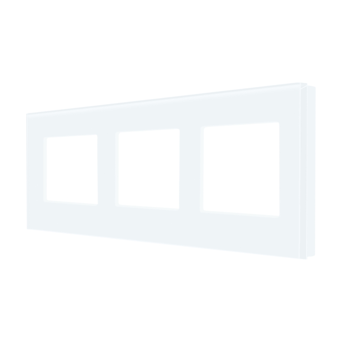 Rama Tripla LUXION Din Sticla, alb