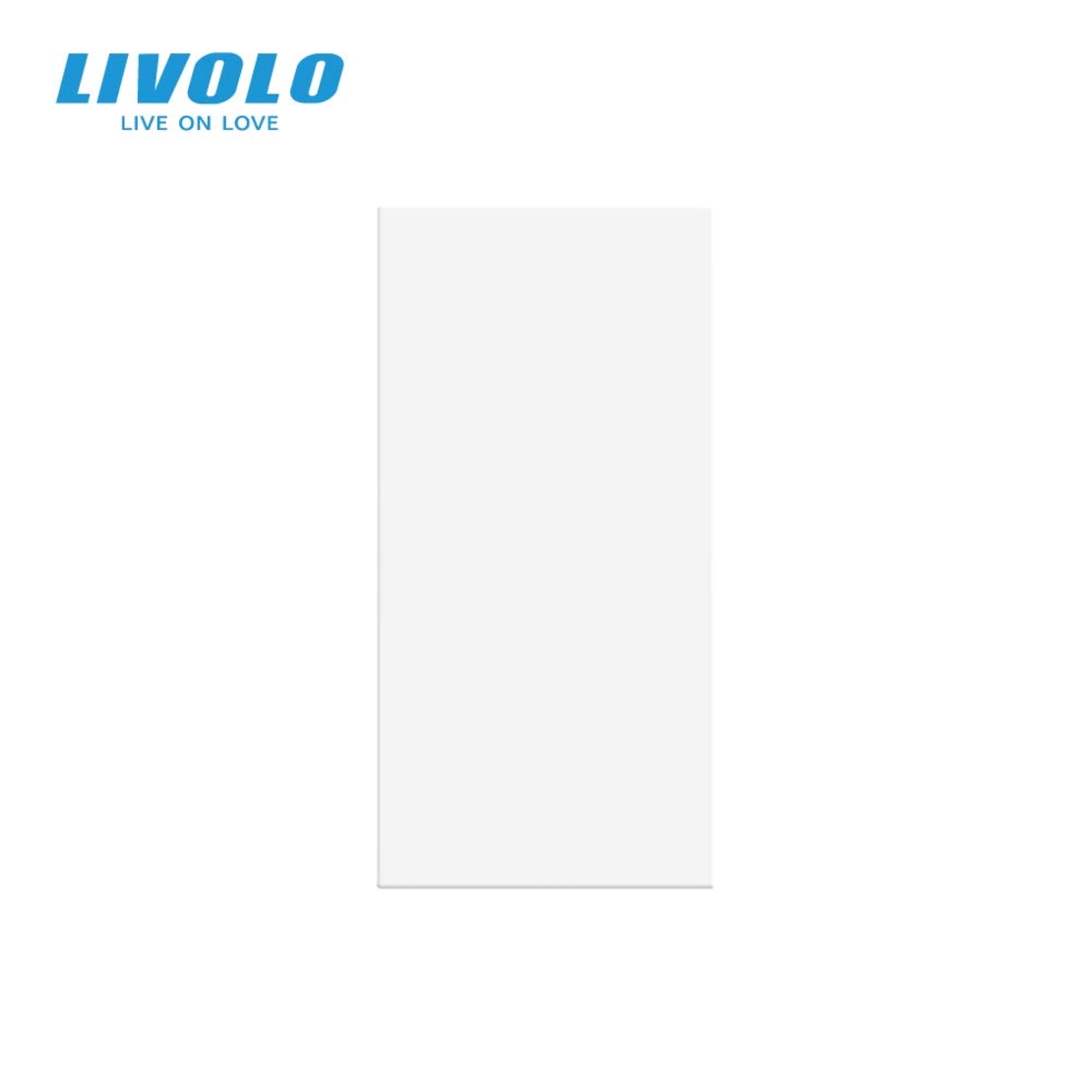 Priza blank/goala Livolo, alb