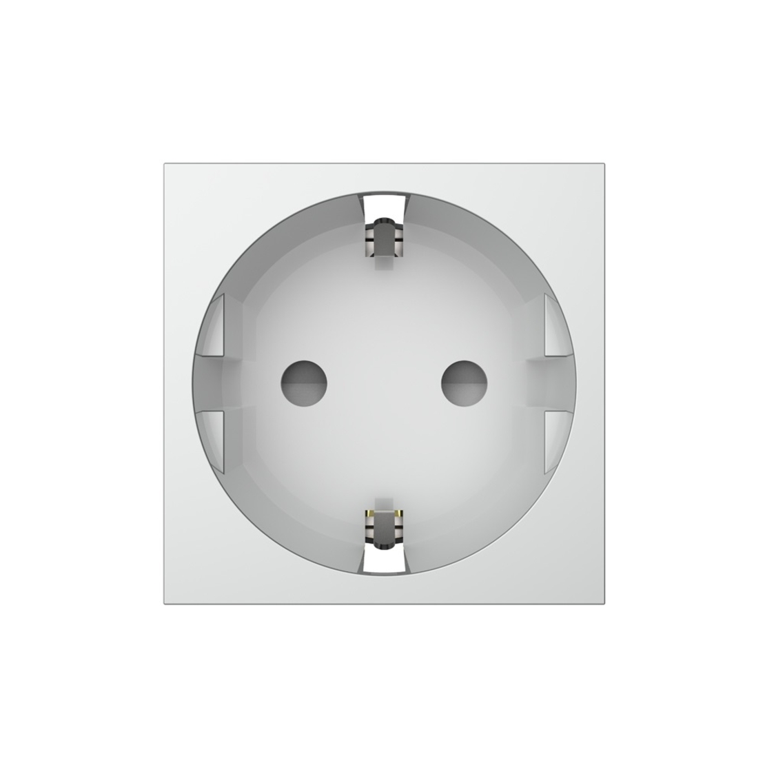 Priza simpla Livolo fara rama din sticla, gri