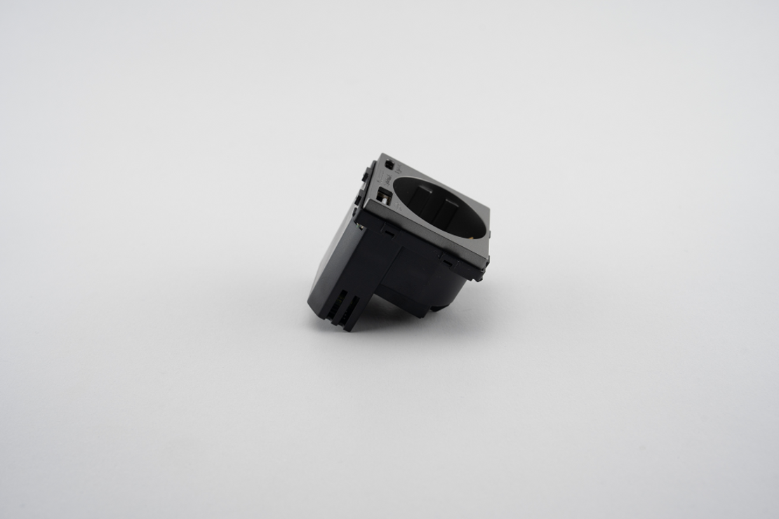 Modul Priza Simpla + USB-A + USB-C LUXION, gri