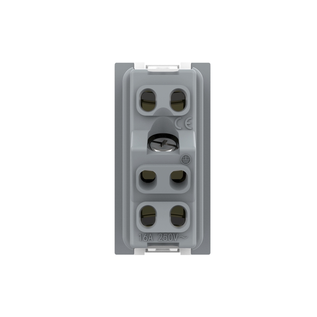 Modul priza simpla ingusta LIVOLO, alb