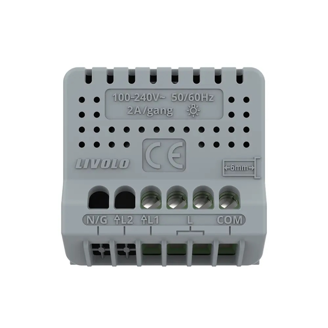 Modul Intrerupator Simplu Cap Scara / Cruce, ZigBee EC cu Touch LIVOLO - Serie Noua, gri