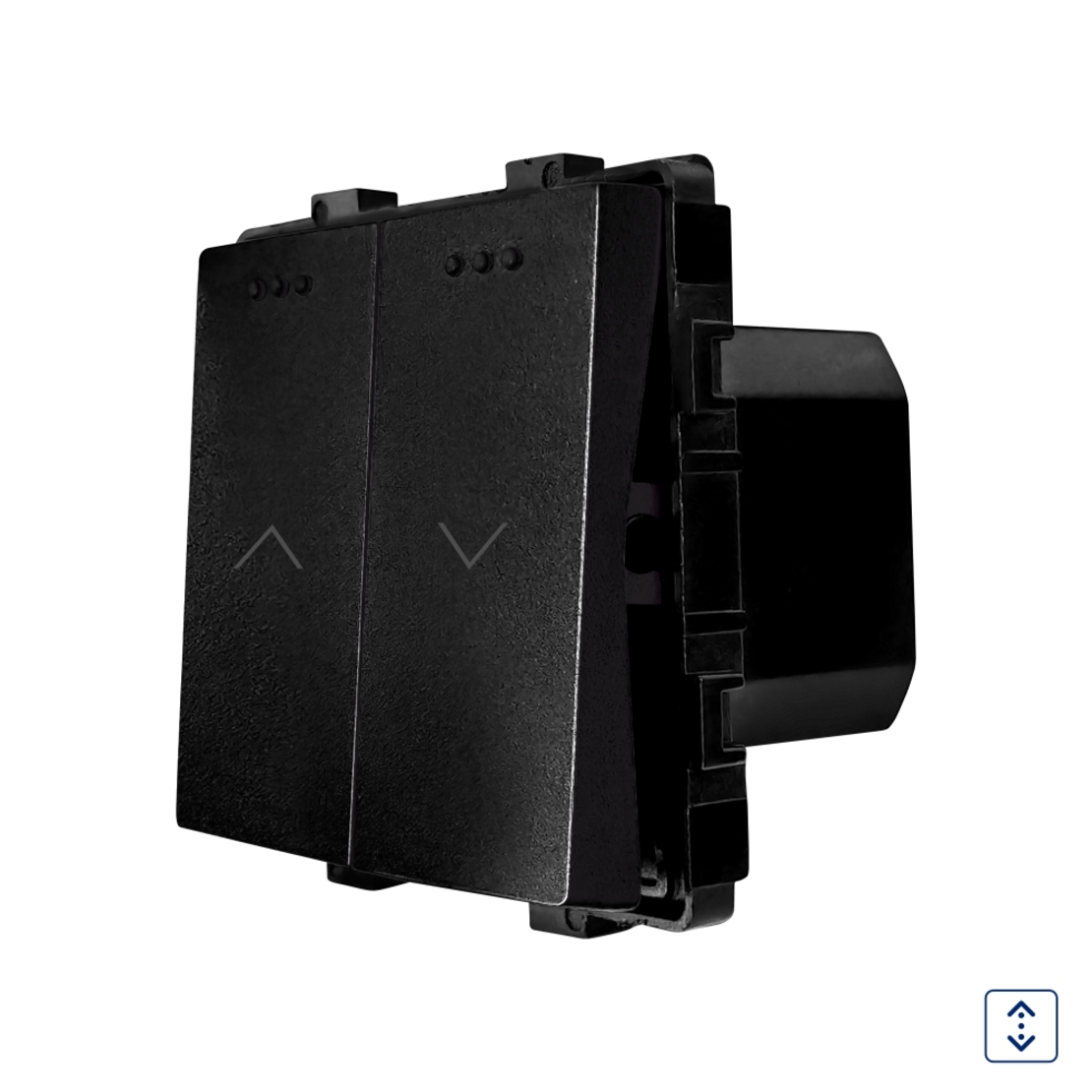 Modul Intrerupator Jaluzele Mecanic LUXION, negru