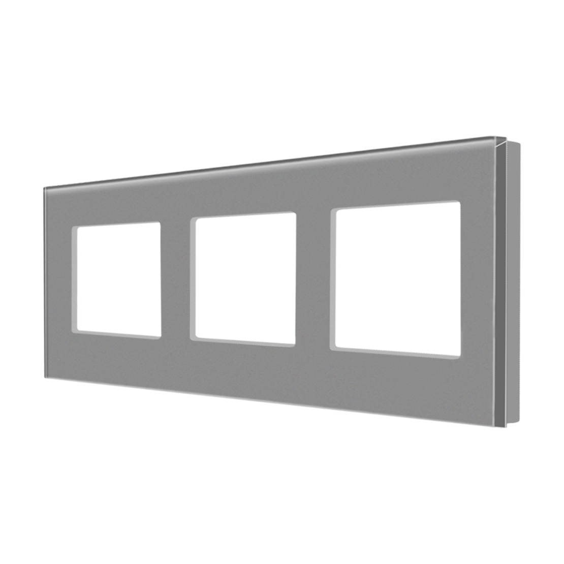 Rama Tripla LUXION Din Sticla, gri