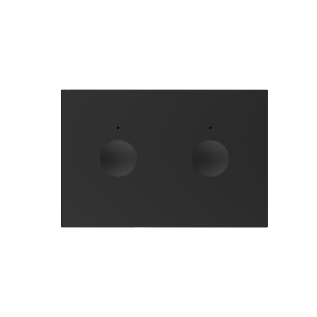 Modul intrerupator dublu cu touch Livolo standard Italian, Serie noua, negru