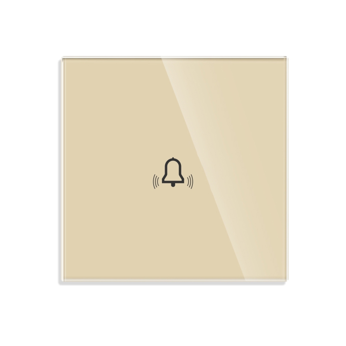 Buton Sonerie cu Touch, cu Revenire, din Sticla LUXION, auriu