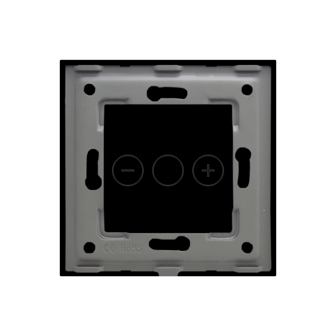 Panou Intrerupator Variator cu Touch Din Sticla LUXION, negru