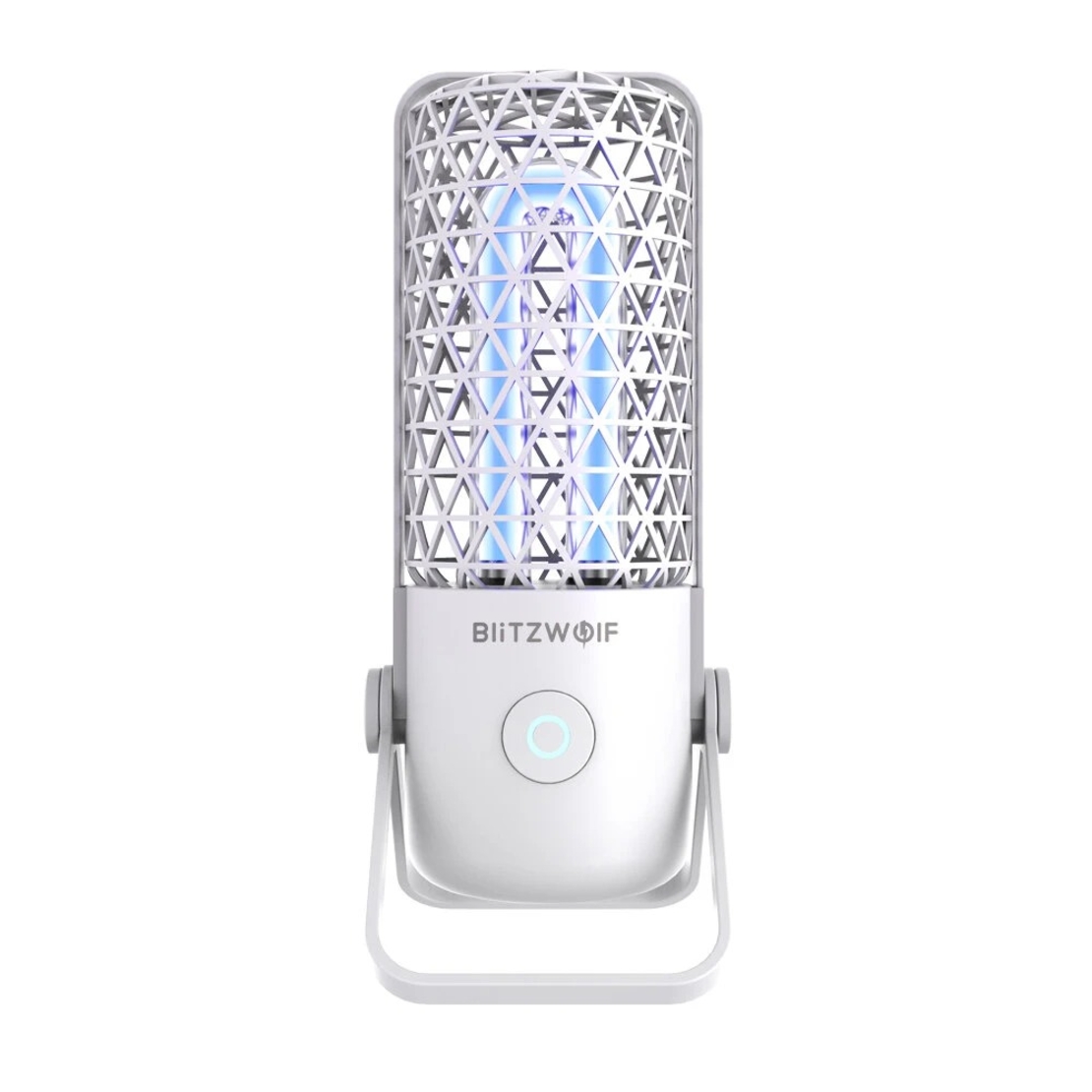 Lampa de sterilizare BlitzWolf BW-FUN4, Portabila, Ultraviolete si ozon, Baterie 700 mAh, alb