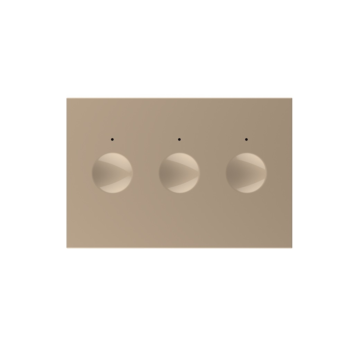 Modul intrerupator triplu cu touch Livolo standard Italian, Serie noua, auriu