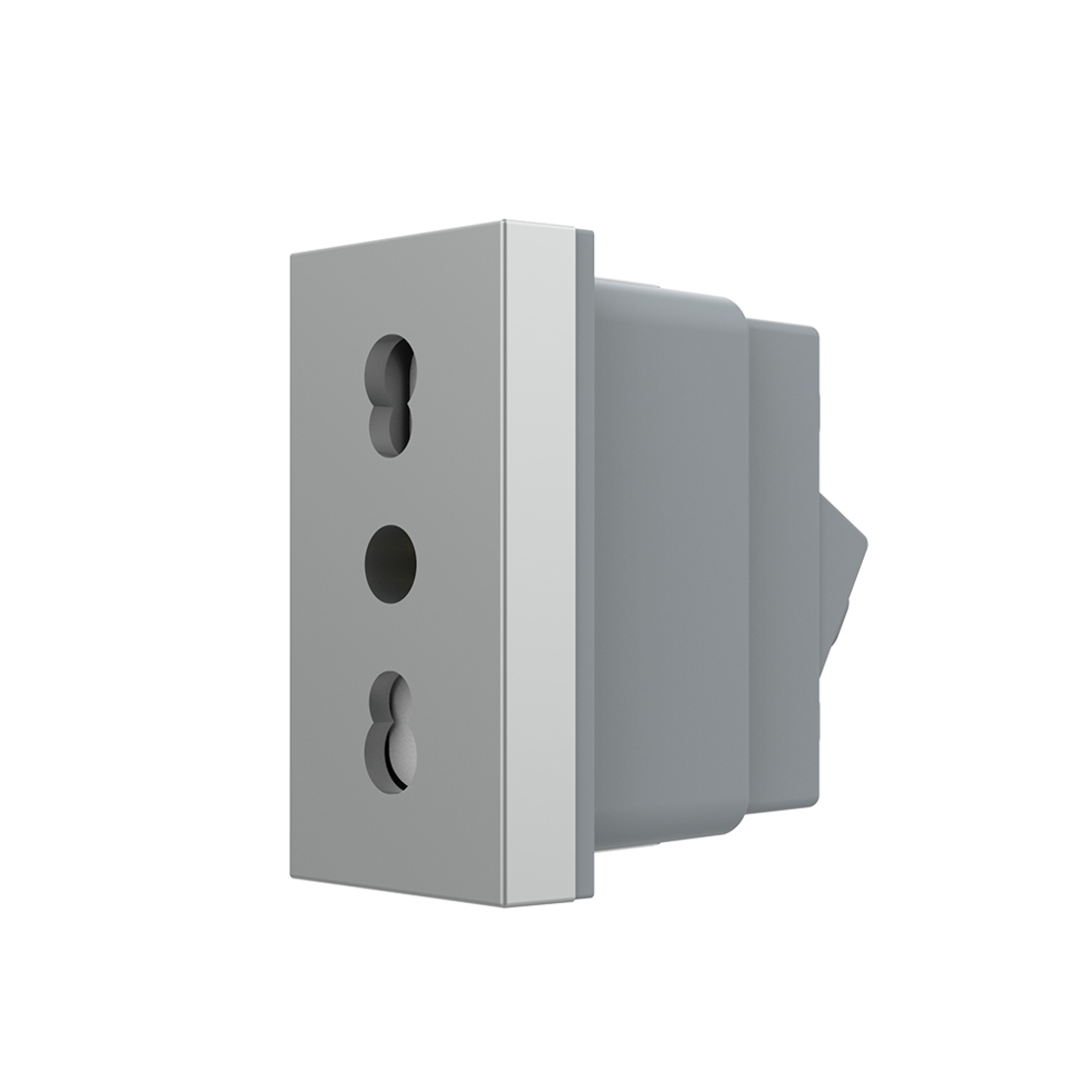 Modul priza simpla ingusta LIVOLO, gri