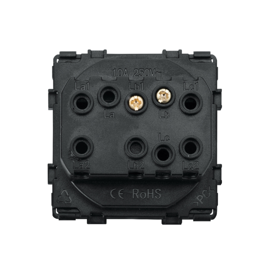 Modul Intrerupator Simplu Mecanic LUXION, negru