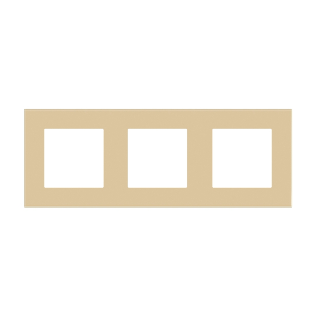 Rama Tripla LUXION Din Sticla, auriu