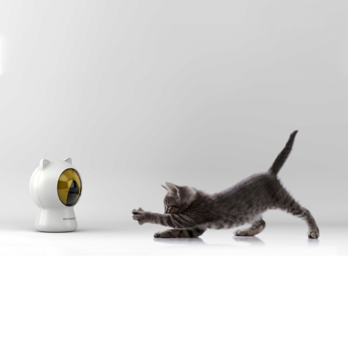 Jucarie inteligenta pentru pisici Petoneer Smart Dot, Control aplicatie, Programare, Alimentare USB