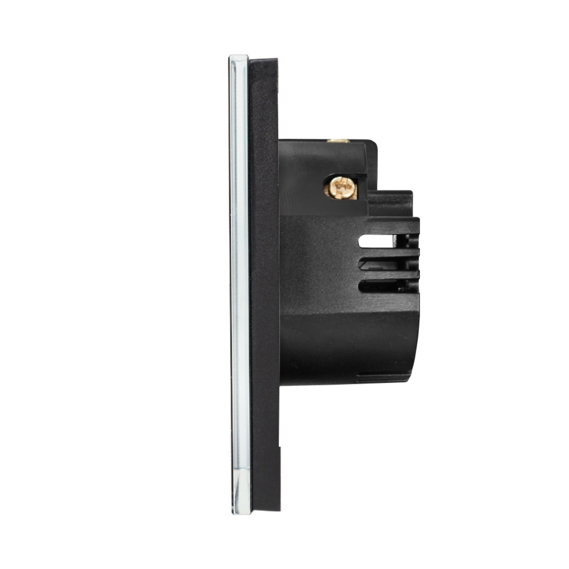 Intrerupator Simplu cu Variator cu Touch din Sticla LUXION, protocol Zigbee, negru