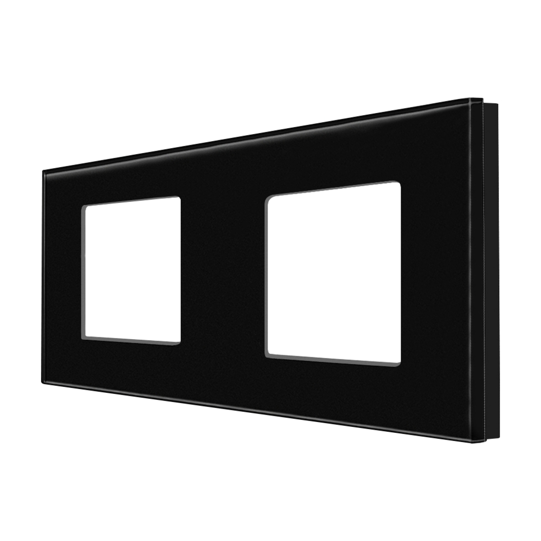 Rama Dubla LUXION Din Sticla, negru