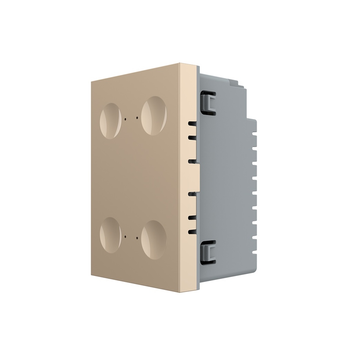 Modul intrerupator cvadruplu cu touch Livolo standard Italian, Serie noua, auriu