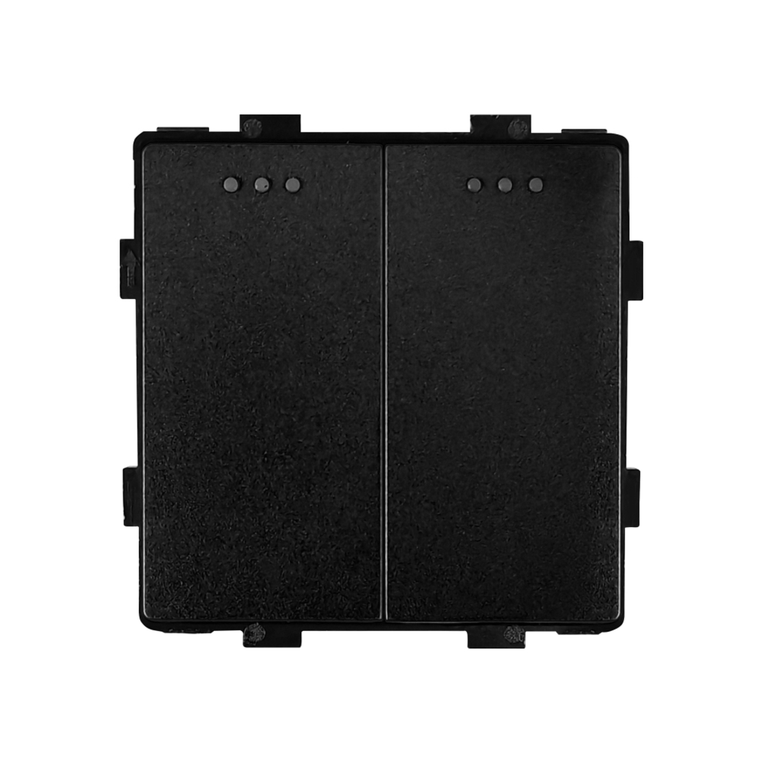 Modul Intrerupator Dublu Mecanic LUXION, negru