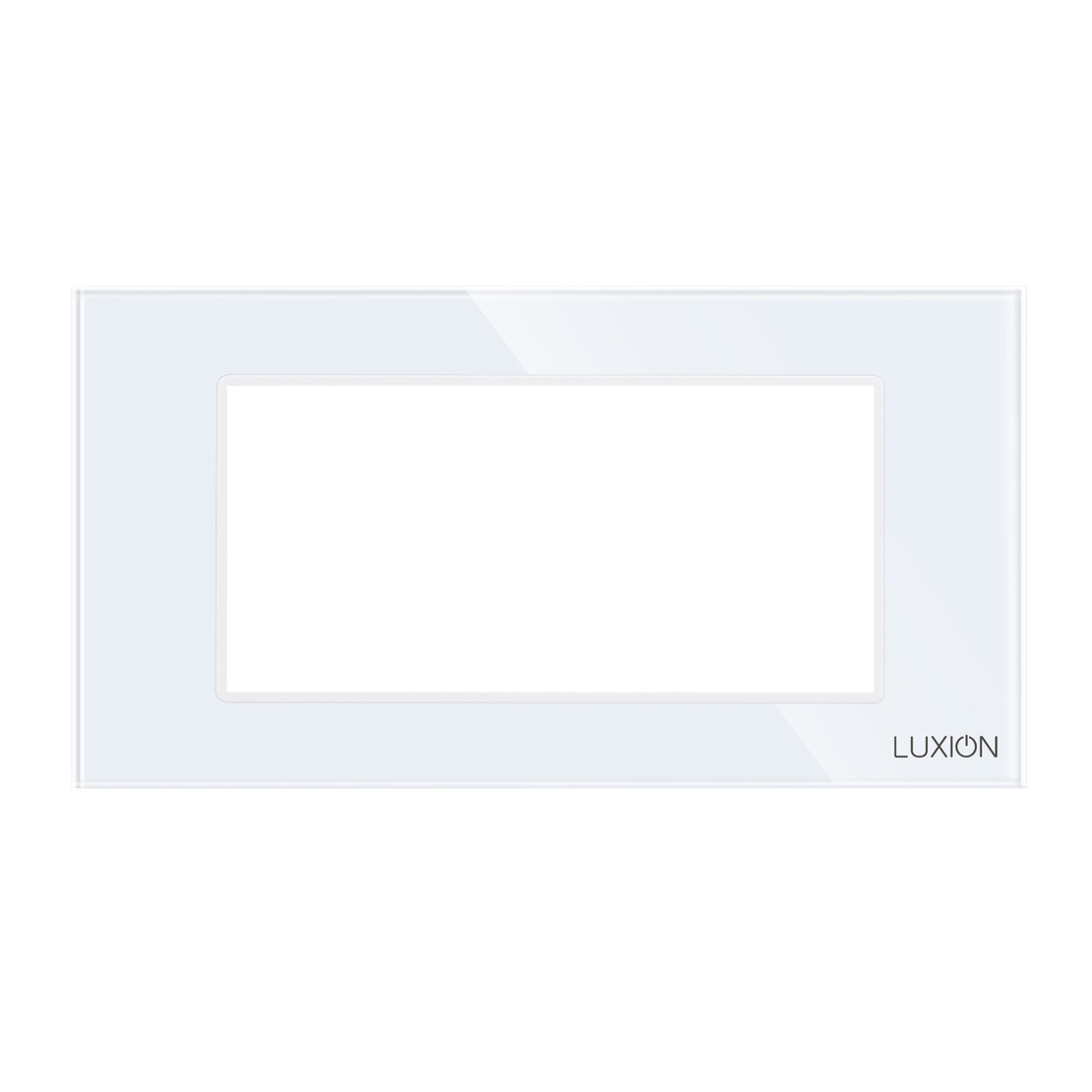 Rama din Sticla Securizata cu Suport 4M LUXION, Standard Italian, alb