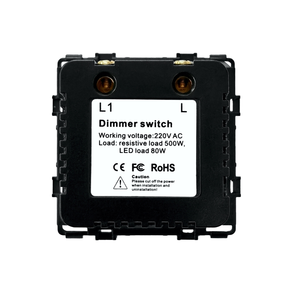 Modul Intrerupator Mecanic cu Variator LUXION, negru