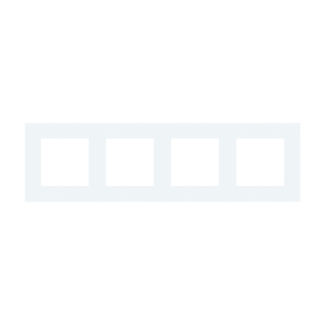 Rama Cvadrupla LUXION Din Sticla, alb