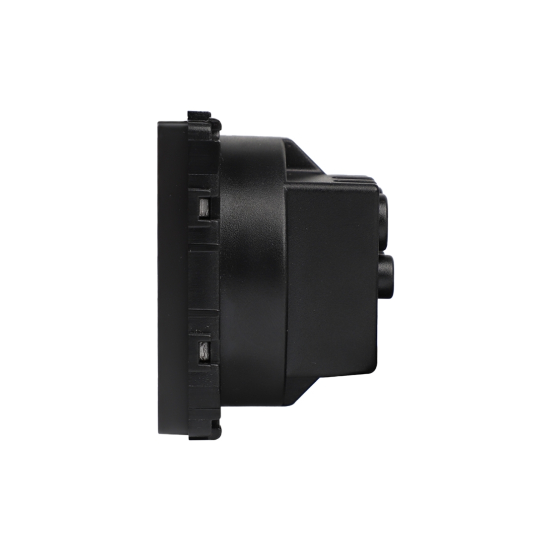 Modul Priza Simpla Fara Rama Din Sticla LUXION, negru