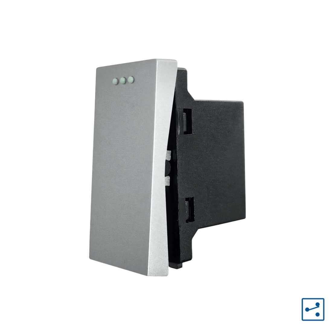 Modul Intrerupator Simplu Cap Scara Mecanic 1M LUXION, gri