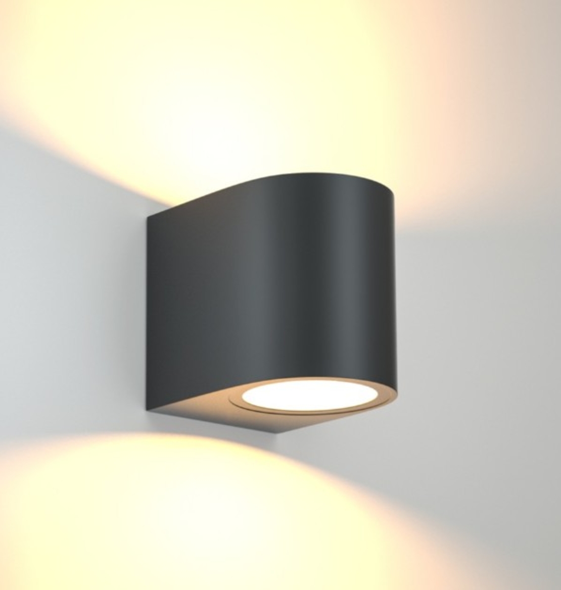 APLICA EXTERIOR NEGRU IP44 MAX 5W GU10 90x80x70mm