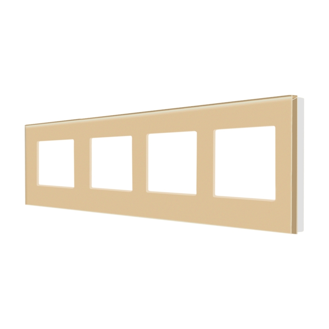 Rama Cvadrupla LUXION Din Sticla, auriu
