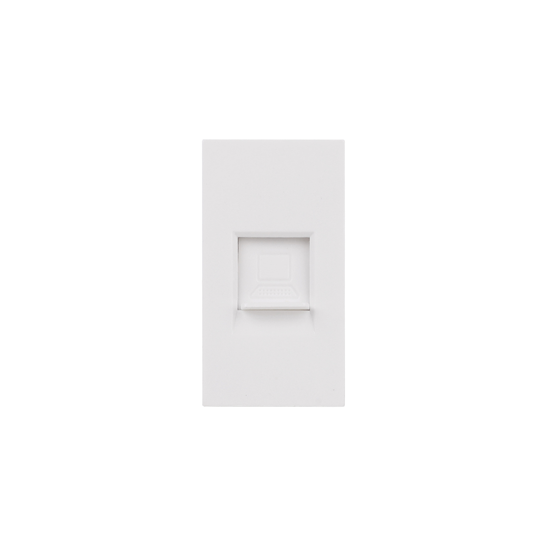 Modul Priza Internet 1M LUXION, Standard Italian, alb