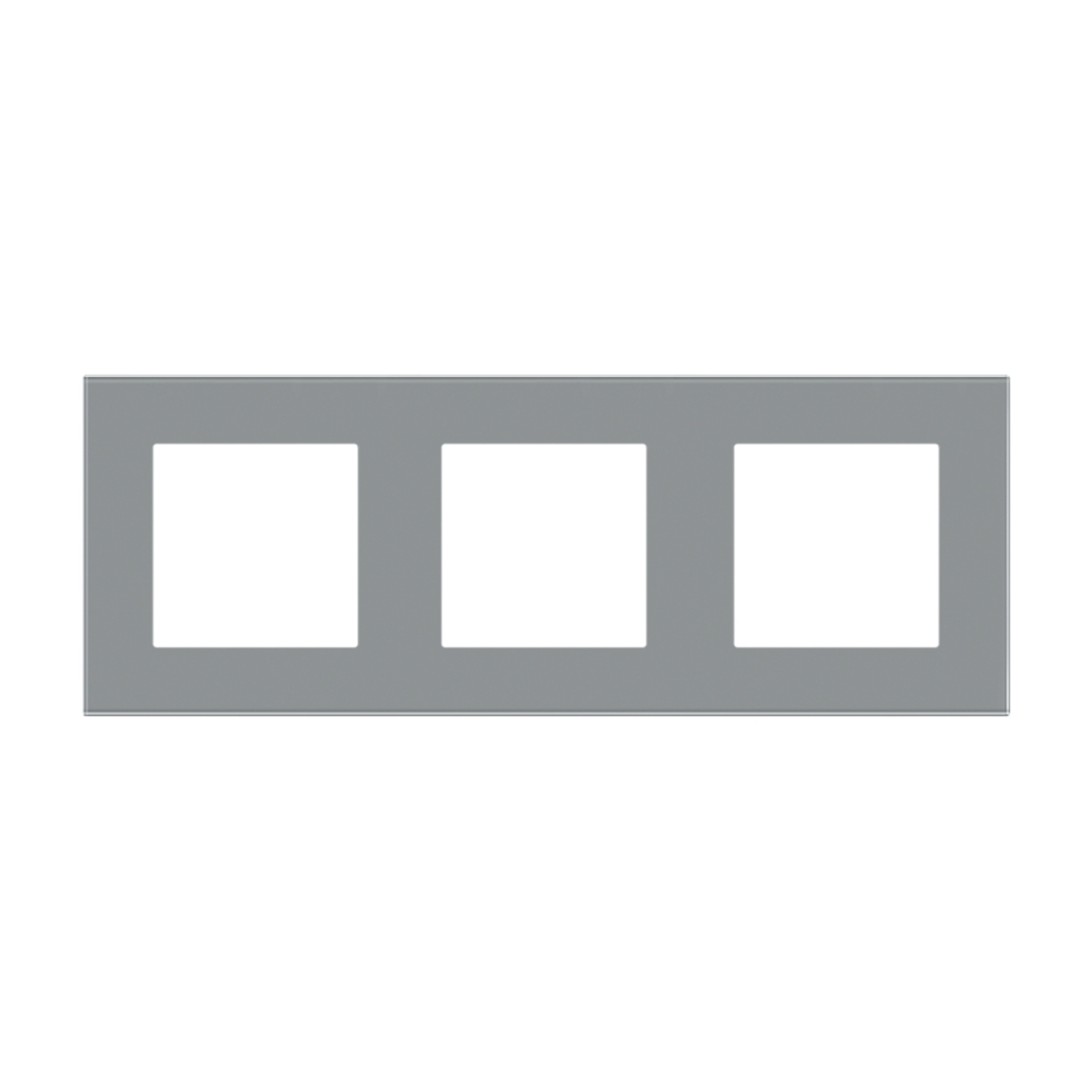 Rama Tripla LUXION Din Sticla, gri