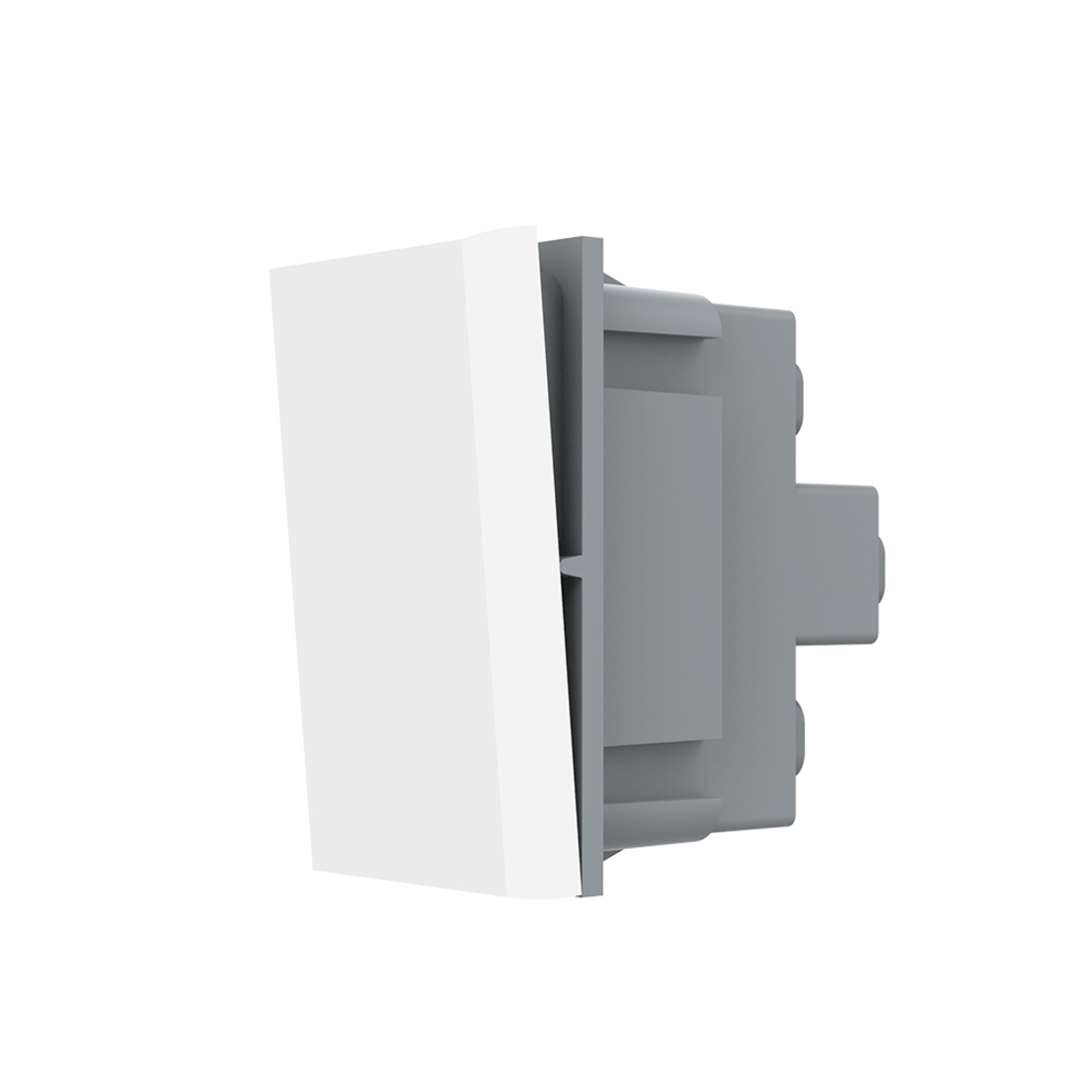 Modul Intrerupator Simplu Mecanic si Cap Scara LIVOLO - Serie noua, alb