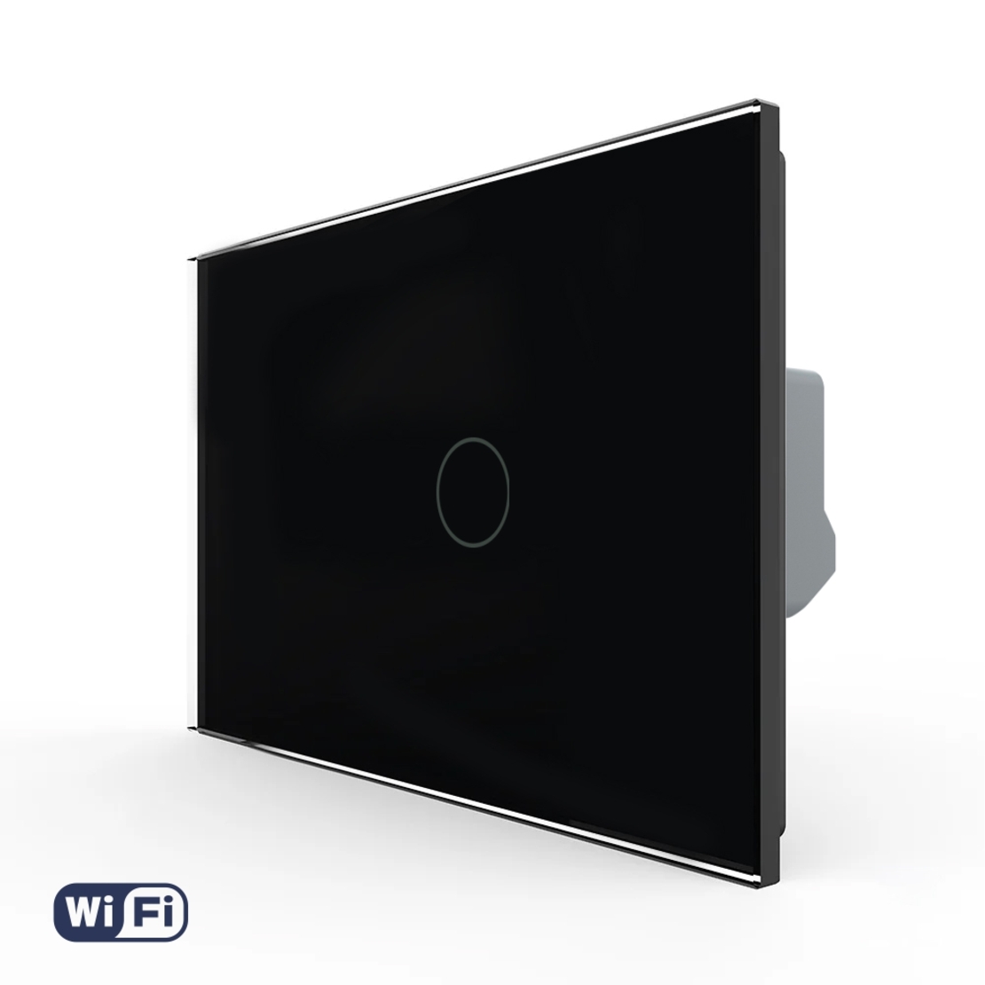 Intrerupator Simplu Wi-Fi cu Touch LIVOLO din Sticla, Standard Italian – Serie Noua, negru