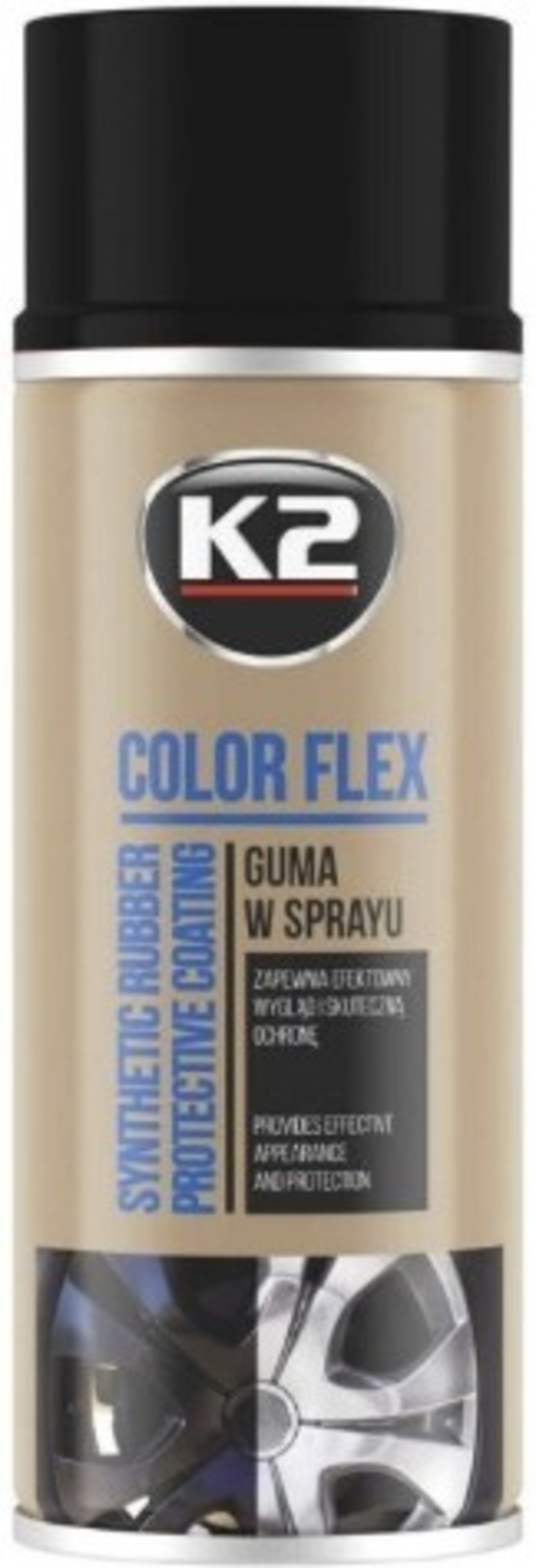 COLOR FLEX - Spray vopsea cauciucata - negru lucios