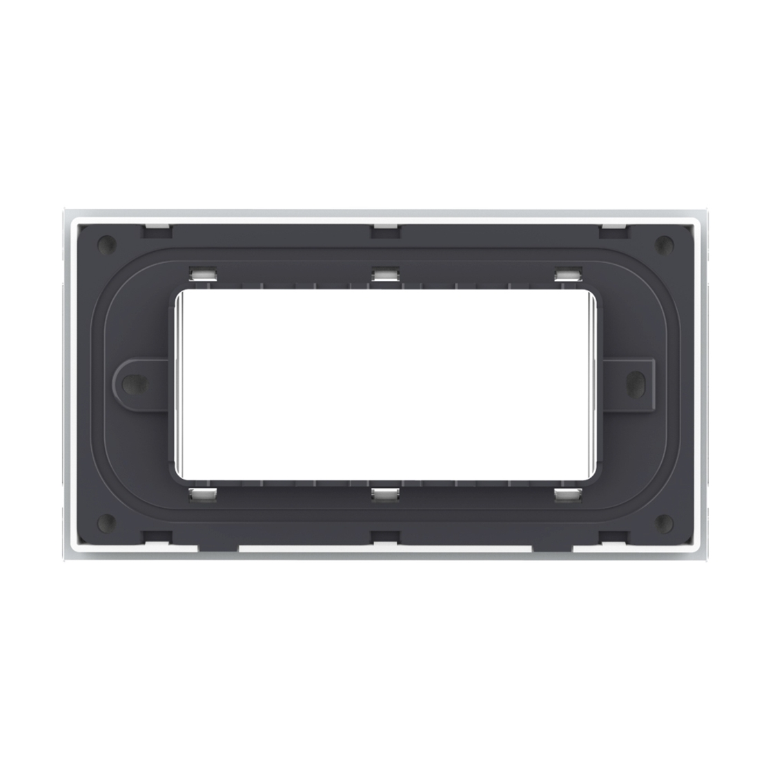 Rama din sticla Livolo standard Italian 4 module - Serie noua, alb