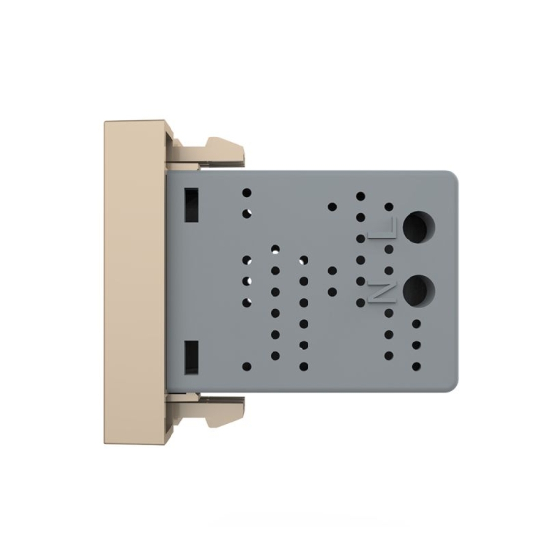 Priza USB Livolo, auriu