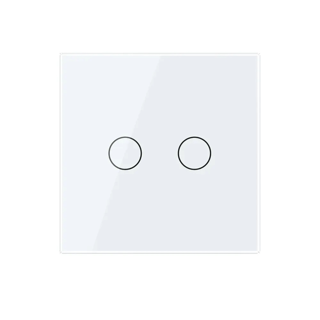 Telecomanda EC Tip Panou Dublu cu Touch LIVOLO din Sticla Securizata, alb