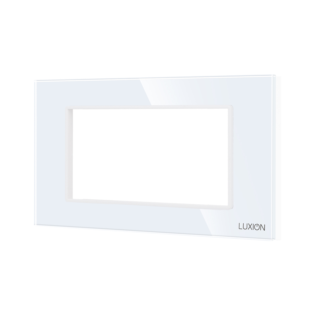 Rama din Sticla Securizata cu Suport 4M LUXION, Standard Italian, alb