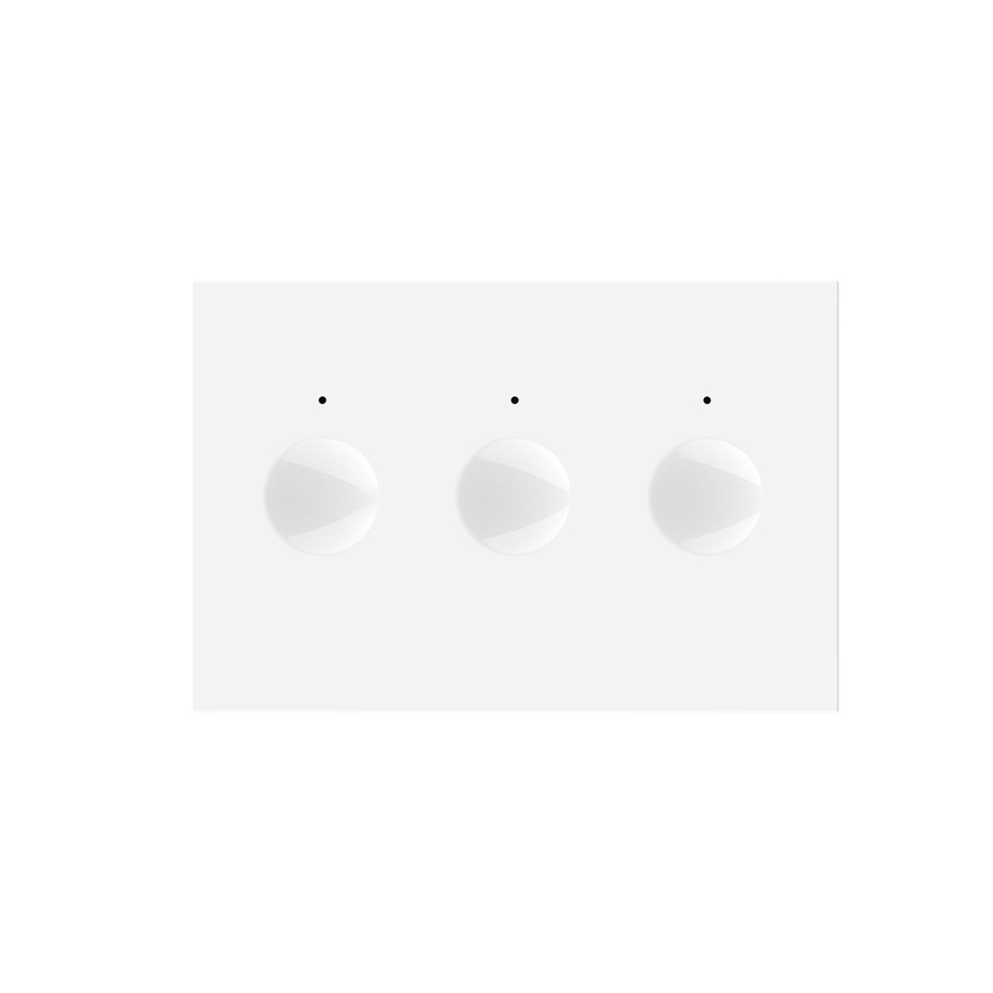 Modul intrerupator triplu cu touch Livolo standard Italian, Serie noua, alb