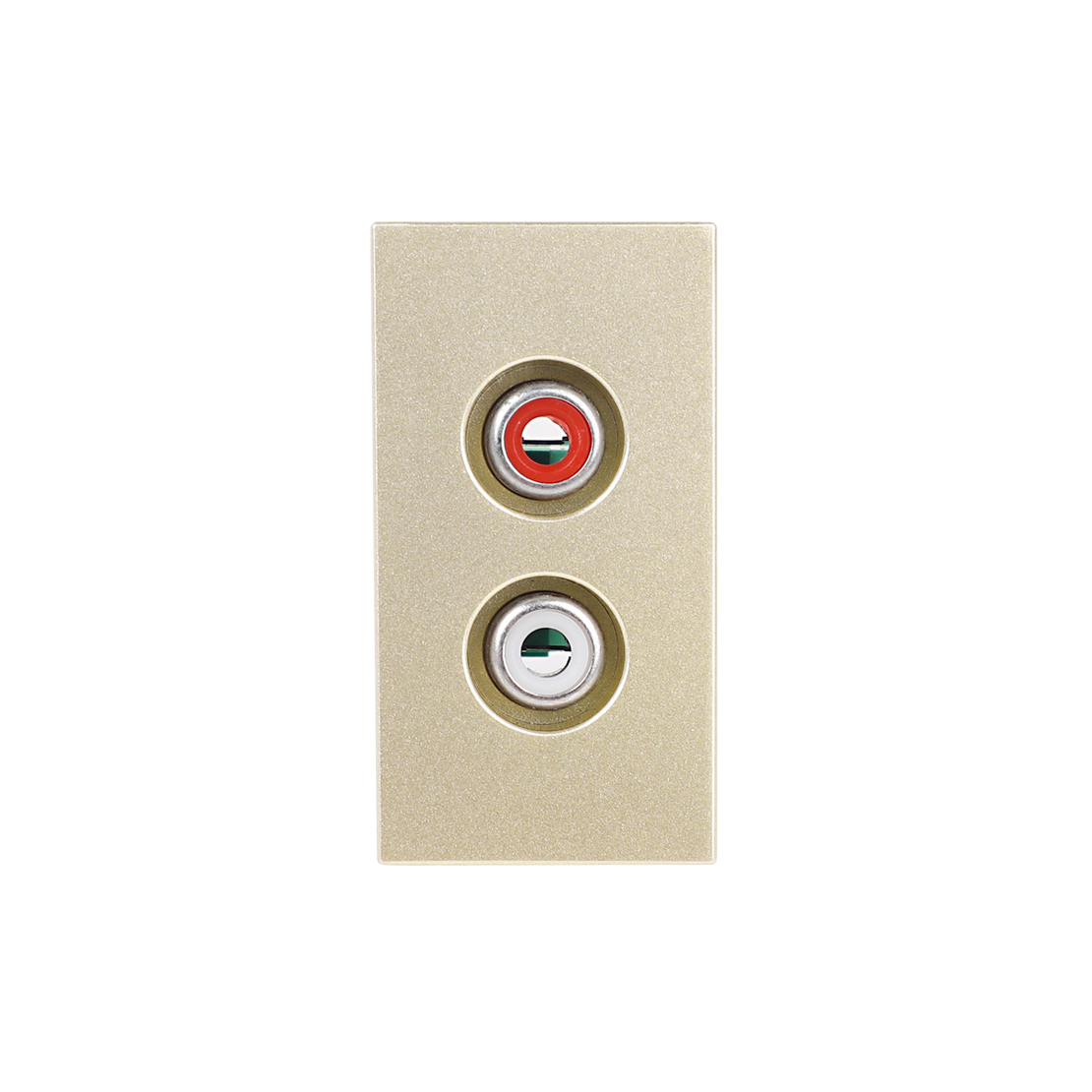 Modul Priza Audio 1M LUXION, Standard Italian, auriu