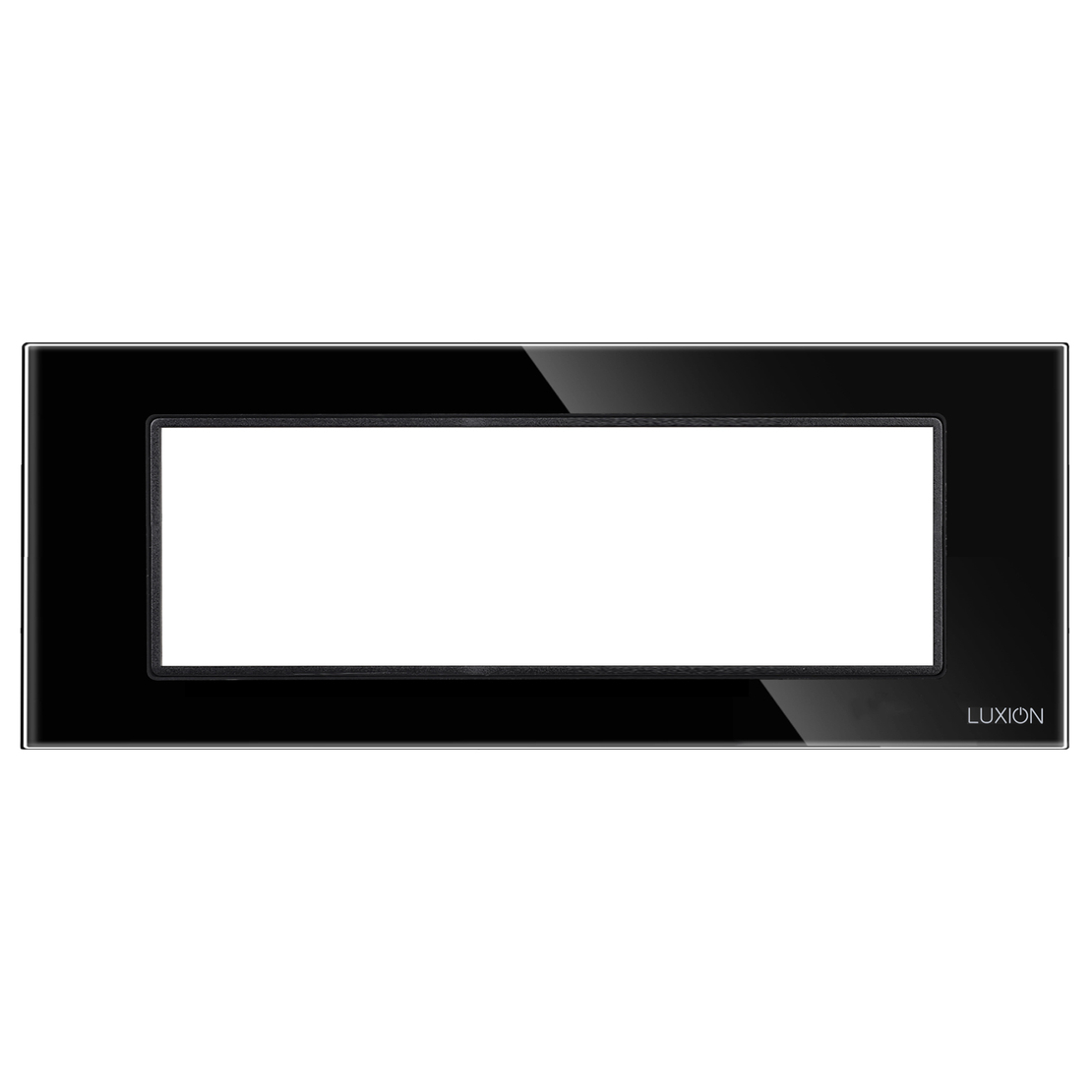 Rama din Sticla Securizata cu Suport 6M LUXION, Standard Italian, negru