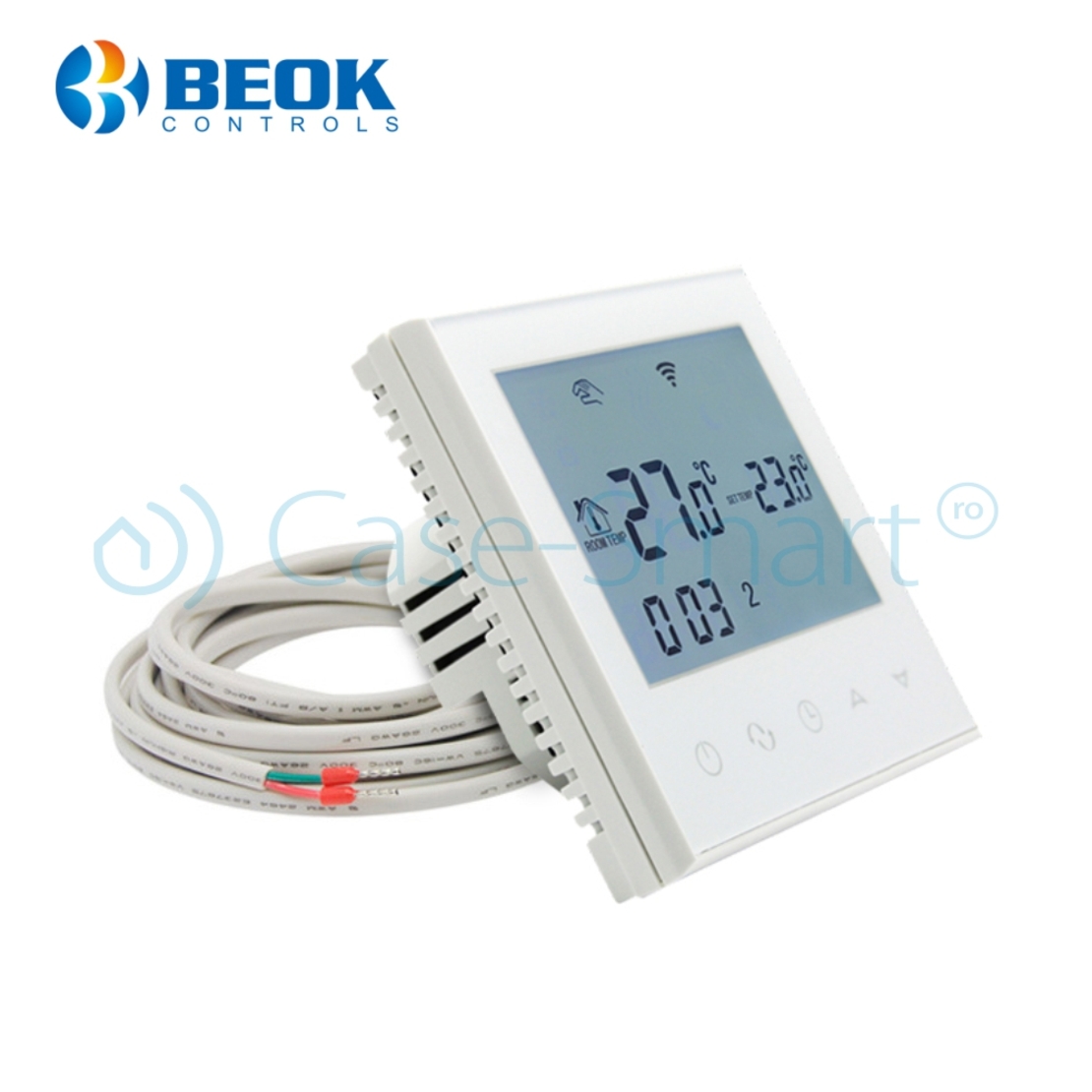 Termostat Wi-Fi pentru incalzirea electrica in pardoseala, Aplicatia mobila Smart Life, BeOk TDS21WiFi-Ep